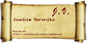 Joachim Veronika névjegykártya